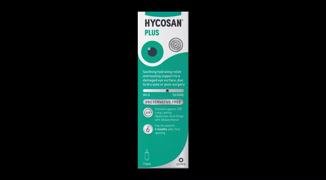 Hycosan Plus Preservative Free Eye Drops 1 x 7.5ml