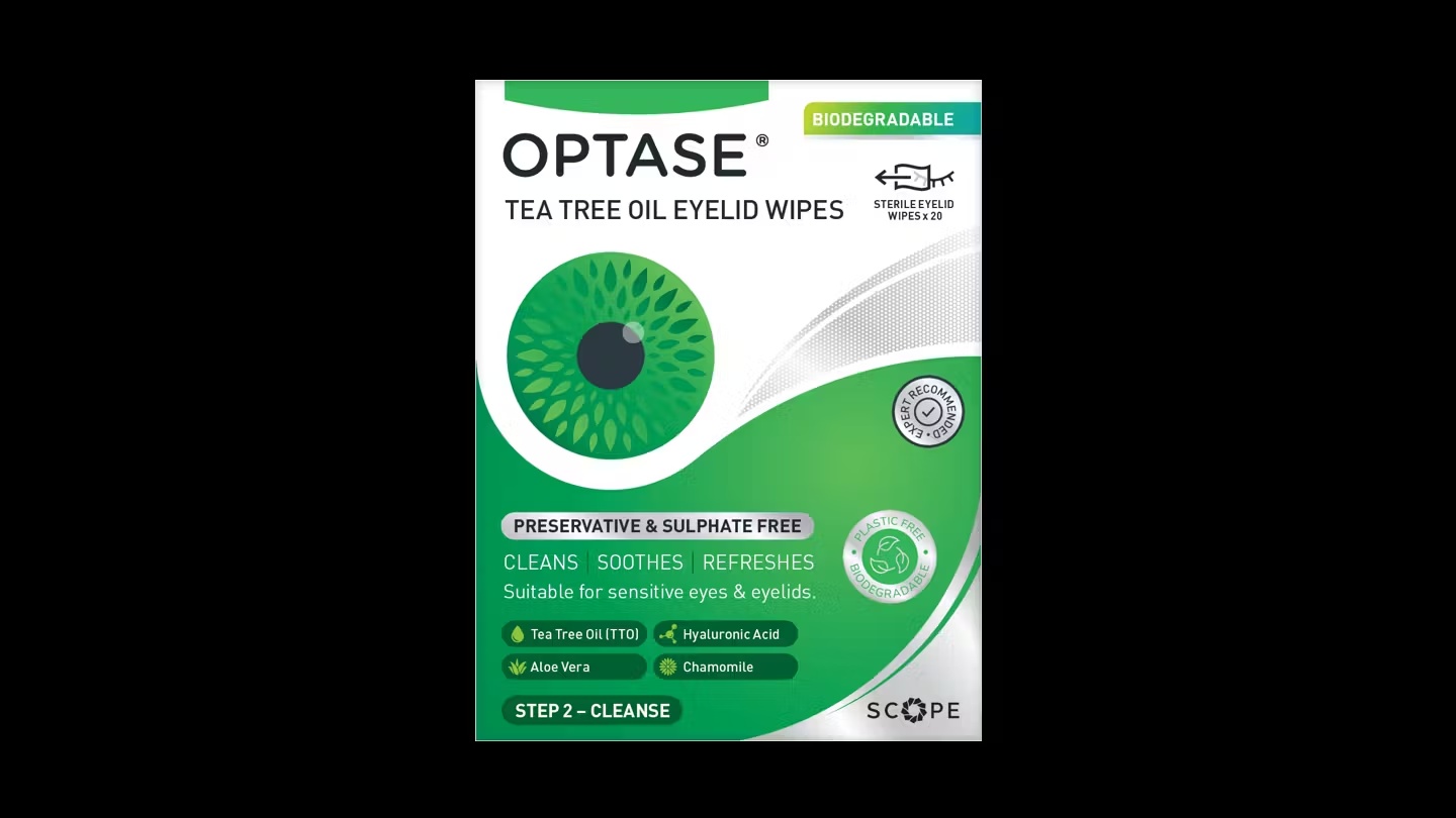Optase TTO Eyelid Wipes
