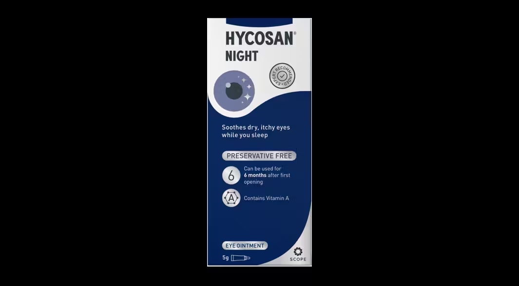 Hycosan Night Preservative Free Eye Ointment 1 x 5g