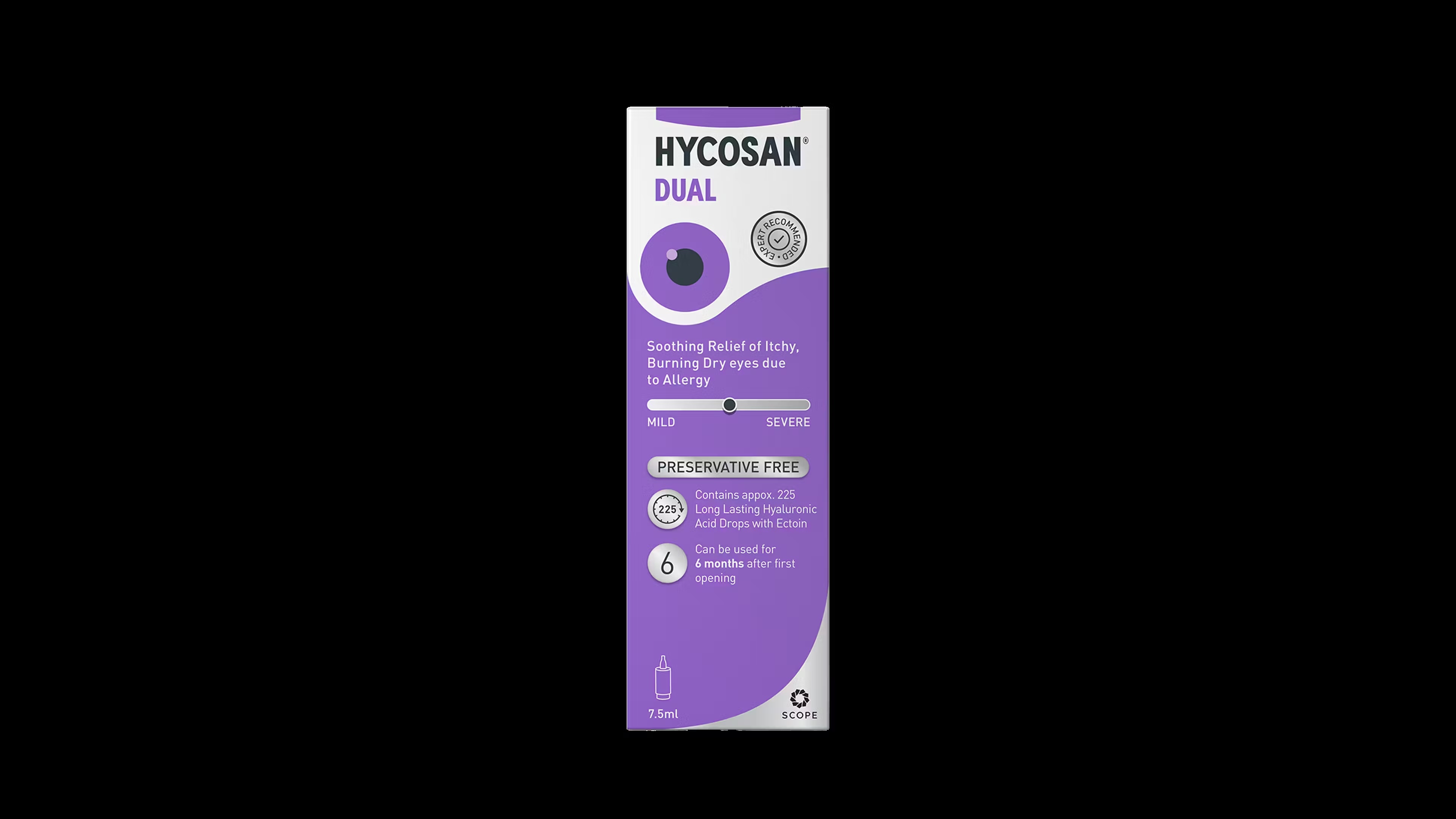 Hycosan Dual Preservative Free Eye Drops 1 x 7.5ml