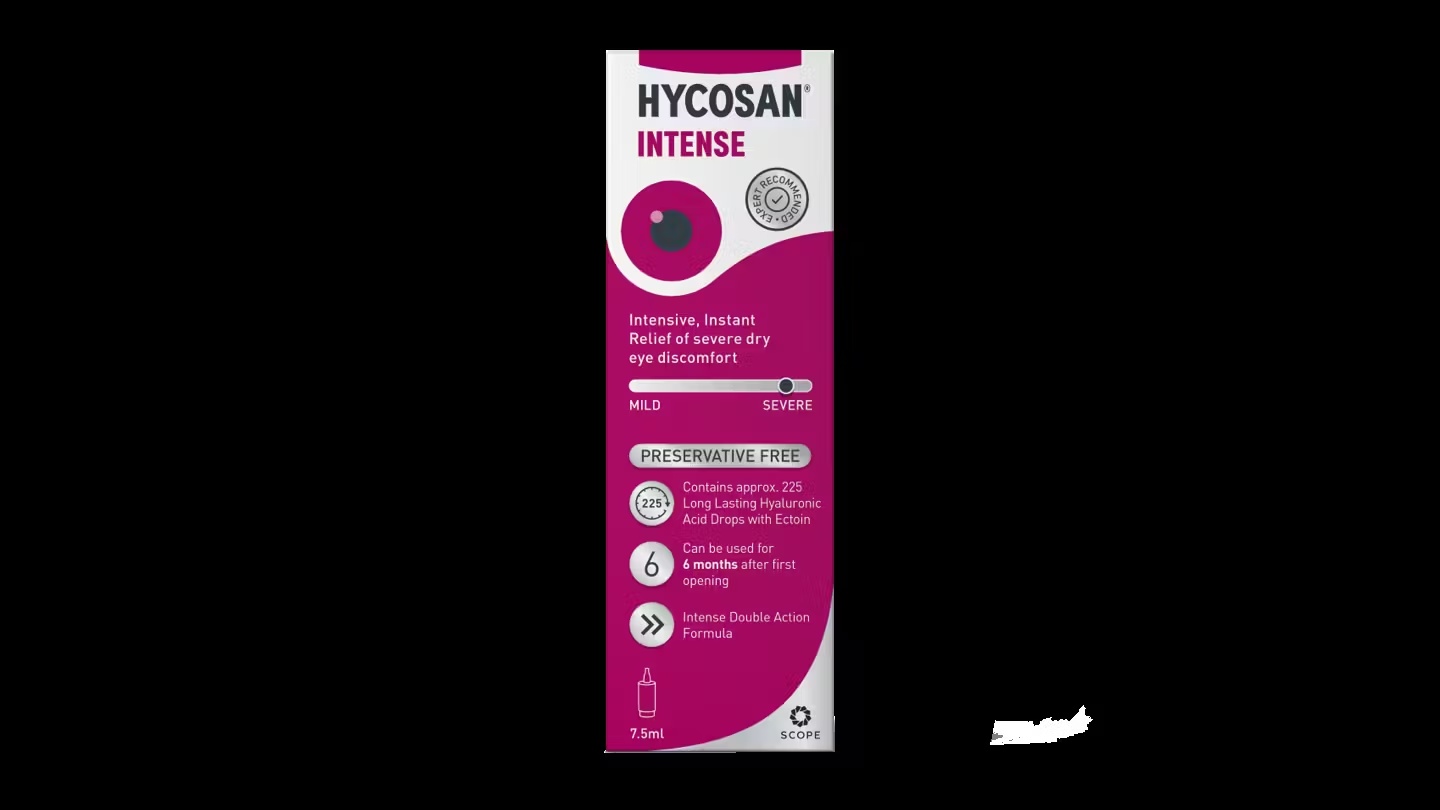 Hycosan Intense Preservative Free Eye Drops 1 x 7.5ml